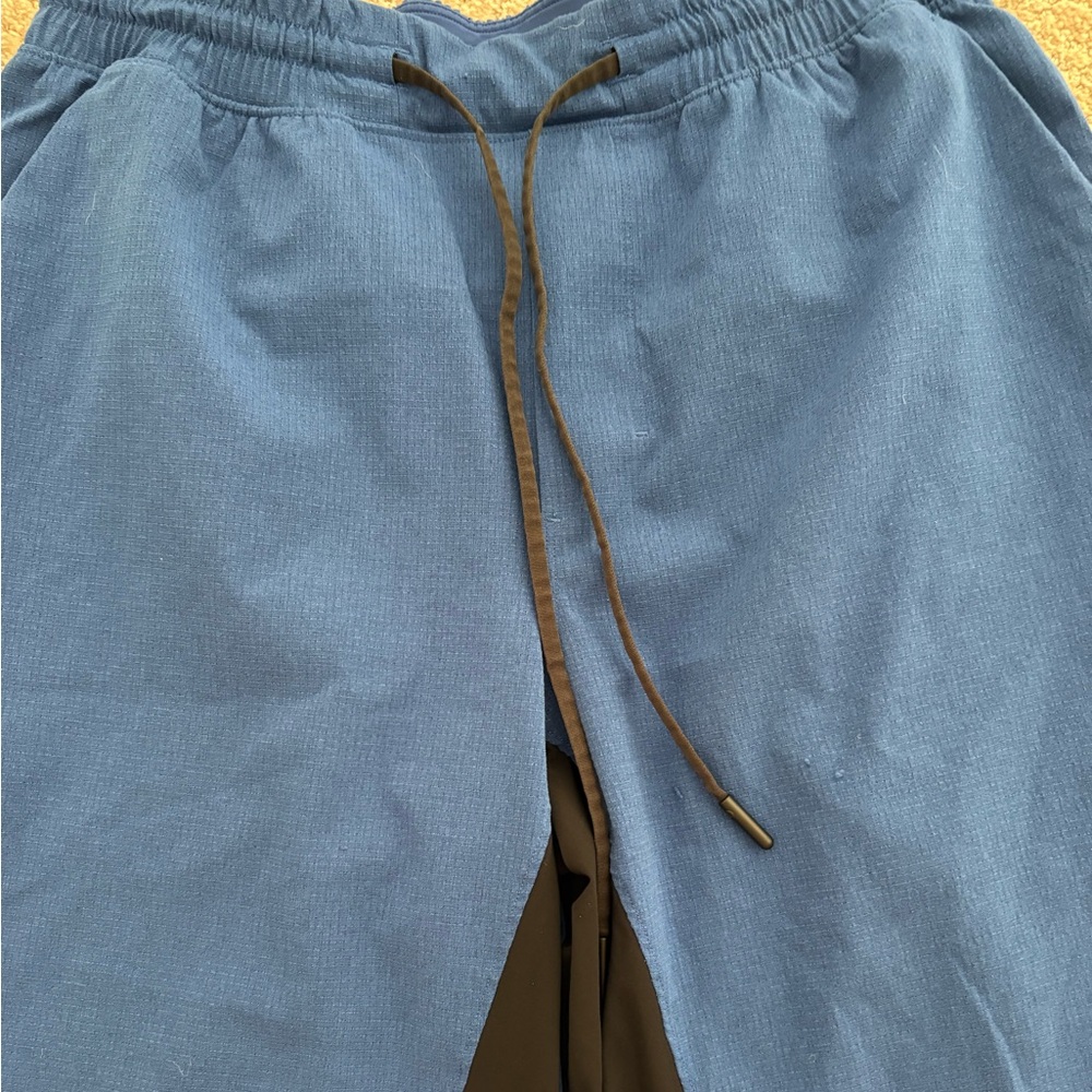 Blue Lululemon pace breaker unlined short
